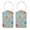 Multi5, variant on RATGON 2 Pack Luggage tag PU Leather with Stainless Steel Loop Luminous Dreamy Butterfly Travel Trip