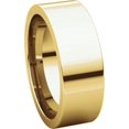 thumbnail image 6 of 7mm Flat Comfort Fit Band in 14k Yellow Gold - Size 8, 6 of 9