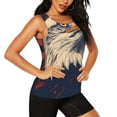 thumbnail image 2 of Bixox Women's American Bald Eagle A Printed Sleeveless Fitness Workout Running Quick-Dry Tank Top, 2 of 5