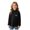 Black, variant on Boys Long Sleeve Mock Neck Pullover Shirts Kids French Turtleneck Tops(Brown,2-3 Years)