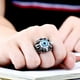 thumbnail image 4 of Qarigey Anillo de globo ocular de acero inoxidable, decoración personalizada, anillos de ojo falso, accesorio de regalo de joyería portátil para Ropa, zapatos y accesorios Miscelánea Gris Qarigey AP014686-01, 4 of 6