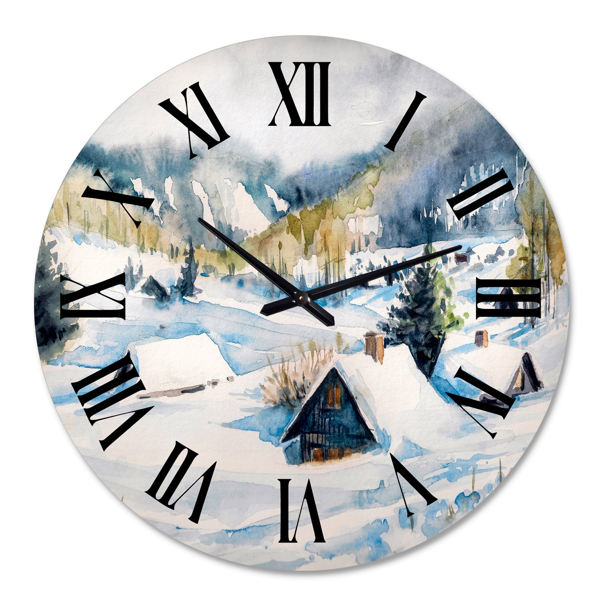 Designart 1 in Quartz Traditional Wall Clock