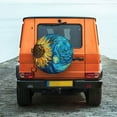 thumbnail image 6 of Yiaed Starry Sunflower Dreamscape Print Print Tire Wheel Cover, tire covers for trailers,rv wheel covers,rv tire covers, camper tire covers,tire covers for cars-14 inch, 6 of 6