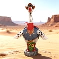 thumbnail image 4 of Porch Goose Statue, 14 Inch Cowboy Goose Garden Statue Resin Outdoor Waterproof Yard Decor with Removable Cowboy Decor for Patio, Porch, Yard, Lawn, 4 of 6