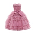 thumbnail image 2 of HAWEE Robe Longue de Communion de Mariage Princesse pour Fille, Concours, Soirée Formelle, Danse, Maxi Robe Bouffante, 2 of 7