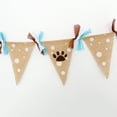 thumbnail image 2 of TEHAUX Dog's Footprints Banner Pet Dog Theme Ornament Assorted Color Pennant Shape 1 Set, 2 of 7