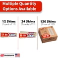 thumbnail image 6 of Glazelock Prescored Wood Shims 2- 12 packs; Total 24 Prescored Wood Shims, 6 of 7
