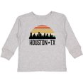 thumbnail image 3 of Inktastic Houston Texas Skyline Retro Boys or Girls Long Sleeve Toddler T-Shirt, 3 of 5