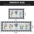 thumbnail image 3 of Watercolor Floral Kitchen Rugs and Mats Non Skid Washable Set of 2, Flowers in Pots Kitchen Floor Mats, Watercolor Lavender Tulip Kitchen Runner Rug, Buffalo Plaid Kitchen Decor, 3 of 6