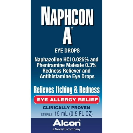 Alcon Naphcon Eye Drops, Allergy Relief 15 ml