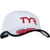 TYR Competitor Running Cap: White/Red One Size