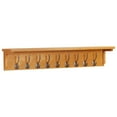 thumbnail image 1 of Artiana Solid Wood 9 - Hook Wall Mounted Coat Rack, : 9.92 lb., Number of Hooks: 9, 1 of 3