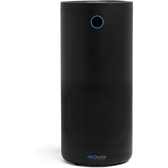 AirDoctor 4000 UltraHEPA Air Purifier for Large Rooms, 14x14x28 in., MERV 16, Black