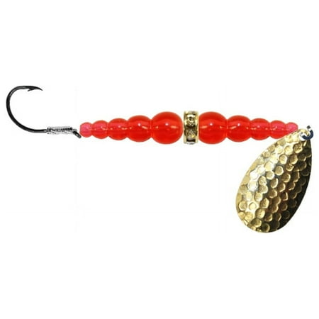 UPC: 0043557090711 | Mack s Lure Classic Wedding Ring Fishing Spinnerbait  Flo Orange  Size 4 Hook  Spinnerbaits