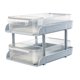 thumbnail image 2 of Organizador de escritorio con 2 pequeñas cajas de almacenamiento y doble asa. Gris, 2 of 9