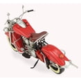 thumbnail image 4 of Contemporary Home Living 16" Red and Silver Vintage Motorcycle Tabletop Decoration, 4 of 9