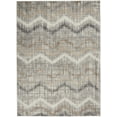 thumbnail image 3 of Nourison Elation Abstract Chevron Grey Ivory 4' x 6' Area Rug, (4' x 6'), 3 of 9
