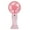 Light Pink, variant on Handheld Fan USB Rechargeable Mini Face Steamer Fan for Travel and Outdoor Use