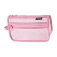 thumbnail image 2 of Mesh Pen Bag | Transparent Nylon Stationery Organizer | Large Capacity Zippered Pouch | Lightweight Portable Storage Case | Multifunction Cosmetic Coin Bag | 1 Pack | 21.5×8.5×12.5cm, 2 of 7