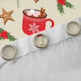 thumbnail image 4 of Manfei Xmas Gingerbread House Curtains Pack of 2 (42x84 Each) for Kids, Christmas Sled Curtains Blackout, Star Love Heart Living Room Curtains, Luxury Room Decor, 4 of 6
