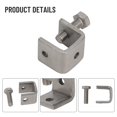 thumbnail image 6 of Stainless Steel C Clamps Tiger Clamp for Mounting U Clamps Small Desk Clamp, 6 of 9