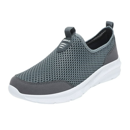 

Mackneog Summer Men Sneakers Breathable Mesh Shallow Lace Up Casual Shoes Gift on Clearance