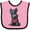 Pink and Black, variant on Inktastic Scottie Dog in Plaid Boys or Girls Baby Bib