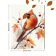 thumbnail image 3 of Qisvanset Framed Canvas Wall Art 12x16 Inch Watercolor Red Cardinal Bird Wall Print Art, 3 of 5