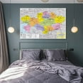 thumbnail image 4 of Kazakhstan Map Posters Canvas Wall Art Prints Poster Gifts Photo Picture Painting Posters Room Decor Home Decorative 24x36inch(60x90cm), 4 of 6