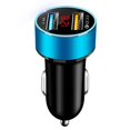 thumbnail image 1 of Newest Car Accessories Dual USB QC3.0/2.4A Digital Display Car Charger Portable Car Cigarette Lighter With LED Display Car Charger, 1 of 1