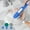 White, variant on SuoKom 3 in 1 Dish Brush Storage Set with 3 Brush Heads Randomly Switched Kitchen Brush with Holder for Pot Pan Sink Cleaning