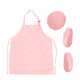 thumbnail image 5 of Juego de 3 piezas Chef Set completo de cocina para niños Juego de platillos con gorro de cocinero Delantal manga de cocina para niños Juego de cocina (Negro, L), 5 of 5