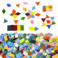 thumbnail image 3 of 300pcs Mixed Shapes Glass Mosaic Tiles For Crafts, Colorful Stained Glass Pieces For Mosaic Projects, 3 of 5