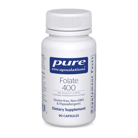 Pure Encapsulations Folate 400 | Metafolin L-5-MTHF Supplement to Support Cardiovascular Cellular and Neural Health* | 90 counts