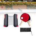 thumbnail image 4 of Lijie Pong Paddles Set Retractable Net Equipment with Storage Pouch Rackets and Black, 4 of 6