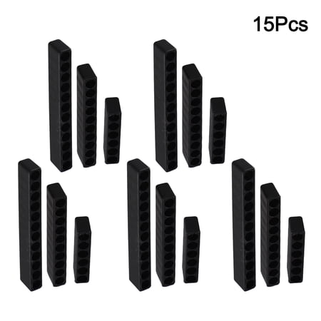 EpheyFIF 15Pcs 6/10/12 Hole Hex Shank Screwdriver Bit Holder Plastic Screwdriver Head Storage Drill Bit Stand Power Tool Accessories