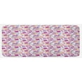 thumbnail image 1 of Paisley Kitchen Mat, Watercolor Painting Look Peony Flowers Traditional Design, Plush Decorative Kitchen Mat with Non Slip Backing, 47" X 19", Magenta Purple Yellow, by Ambesonne, 1 of 1
