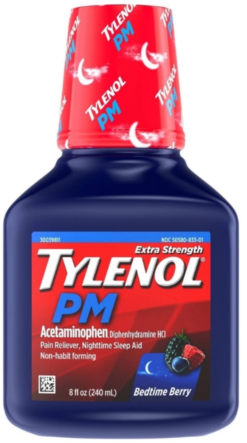 Tylenol PM Extra Strength Pain Reliever & Sleep Aid Liquid
