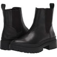 thumbnail image 4 of Lucky Brand Ellerey Black Round Toe Block Low Heel Fashion Platform Leather Boot (Black, 8.5), 4 of 4