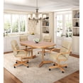 thumbnail image 2 of Caster Chair Company 5-Piece 42x[42/60] Caster Dining Set Wood Edge Laminate Table Top & Desert Chairs, 2 of 35