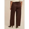 thumbnail image 3 of ELOQUII Women's Plus Size Faux Suede Wide Leg Pant, 3 of 3