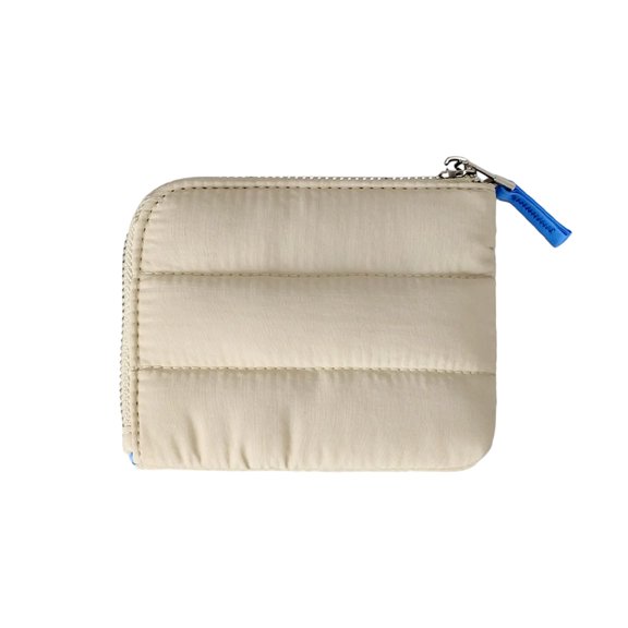 RUISINERY Ladies Nylon Card Holder With Zippers Coin Purse Quilted Small Wallet Daily Essential Change Pocket For Everyday Use