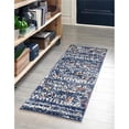 thumbnail image 1 of Unique Loom 3148413 2 ft. 2 in. x 6 ft. Atlas Morocco Runner Rug, Navy Blue, 1 of 2