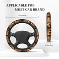thumbnail image 3 of Uemuo Vintage Family History Book Printed Car Elastic Steering Wheel Cover - Universal Car Accessory for Diverse Cars Anti-Slip, and Comfortable- 15", 3 of 8