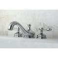 thumbnail image 2 of Kingston Brass KS3331TAL Tudor Two-Handle Deck Mount Roman Tub Faucet, Polished Chrome, 2 of 7