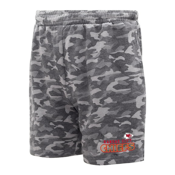 Men's Concepts Sport Charcoal Kansas City Chiefs Biscayne Camo Shorts