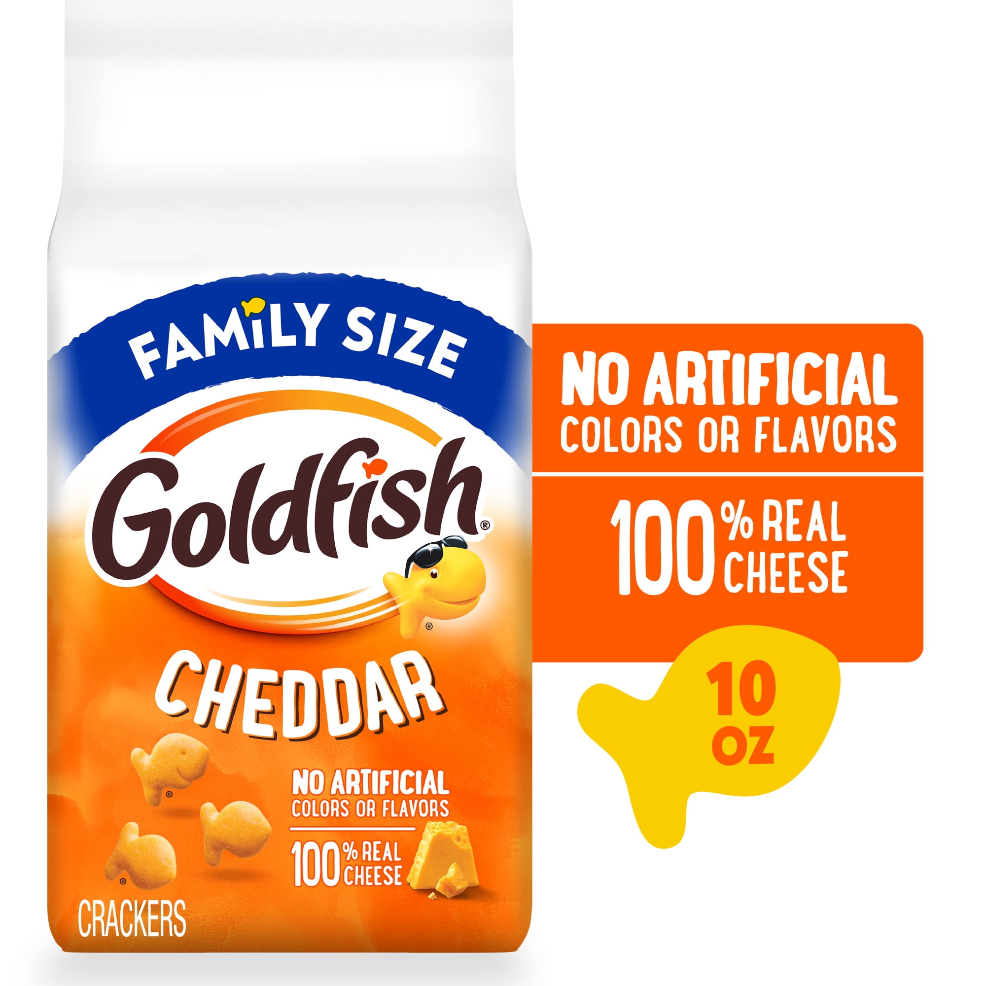 Goldfish Cheddar Cheese Crackers, 10 oz Bag
