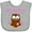 AC-Heather Grey, variant on Inktastic Grandpa's Girl - Owl Girls Baby Bib
