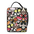 thumbnail image 5 of Japanese Sushi Food Insulated Lunch Tote – Cute Sushi Roll Pattern with Foodie Design, Waterproof Bento Cooler Bag for Sushi Lovers, Picnic, School, or Office, 5 of 5
