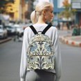 thumbnail image 7 of FORMRS Mini Backpack Purse for Women Travel Daypack Casual Shoulder Bag, Blue Floral Pattern, 7 of 7